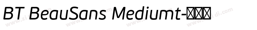 BT BeauSans Mediumt字体转换